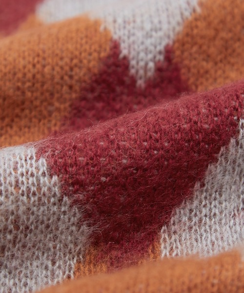 improves(インプローブス)の「ダイヤアーガイル柄 シャギー加工 カーディガン(カーディガン/ボレロ・メンズ・グリーン/ワイン/ブラック・MEDIUM/LARGE/X-LARGE)」の22枚目の写真