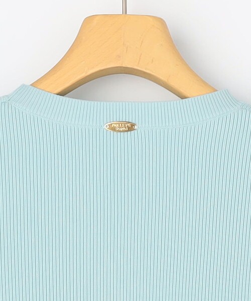NOLLEY’S Sophi（ノーリーズソフィ）の「《手洗い可能》《セットアップ対応》ポリ100片畦プルオーバーニット（ニット/セーター・レディース・ネイビー/ホワイト/サックスブルー・38）」の21枚目の写真