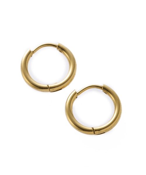 CENE（セネ）の「【CENE】セネ/ワンタッチループピアス14mm（ピアス（両耳用）・レディース・シルバー/ピンクゴールド/ゴールド・FREE）」の8枚目の写真