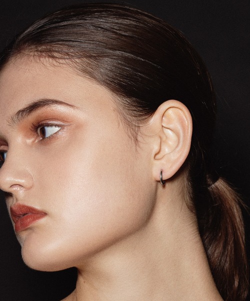 CENE（セネ）の「【CENE】セネ/ワンタッチループピアス14mm（ピアス（両耳用）・レディース・シルバー/ピンクゴールド/ゴールド・FREE）」の11枚目の写真