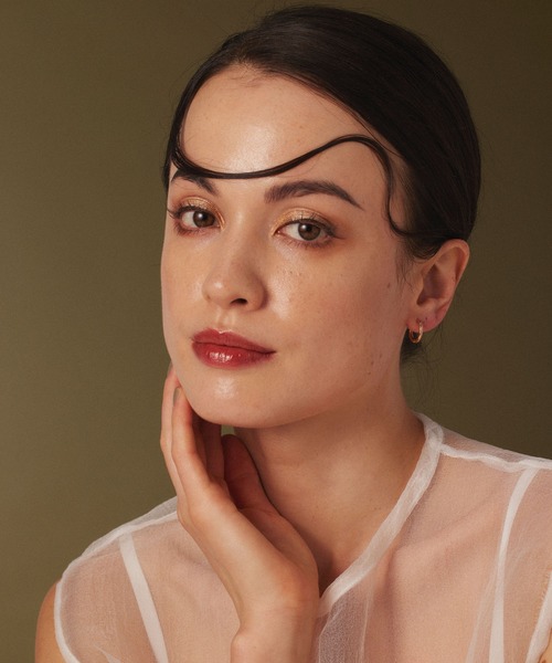 CENE（セネ）の「【CENE】セネ/ワンタッチループピアス14mm（ピアス（両耳用）・レディース・シルバー/ピンクゴールド/ゴールド・FREE）」の19枚目の写真