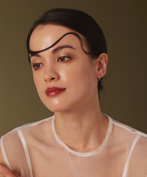 CENE（セネ）の「【CENE】セネ/ワンタッチループピアス14mm（ピアス（両耳用）・レディース・シルバー/ピンクゴールド/ゴールド・FREE）」の22枚目の写真