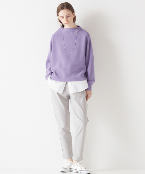 MELROSE claire（メルローズ クレール）の「シャツレイヤード風に便利☆インに合わせるだけで気遣いコーデになれるタンクトップ♪（タンクトップ・レディース・オフホワイト/ホワイト系その他・FREE）」の3枚目の写真