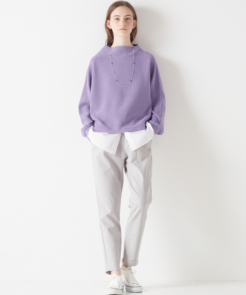 MELROSE claire（メルローズ クレール）の「シャツレイヤード風に便利☆インに合わせるだけで気遣いコーデになれるタンクトップ♪（タンクトップ・レディース・オフホワイト/ホワイト系その他・FREE）」の9枚目の写真