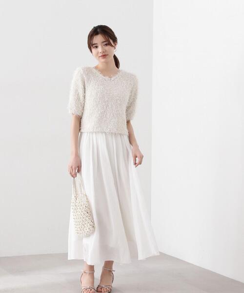 PROPORTION BODY DRESSING(プロポーションボディドレッシング)の「ギャザーフレアスカート / 1214120204(スカート・レディース・ベージュ/ホワイト系その他・MEDIUM/SMALL)」の21枚目の写真