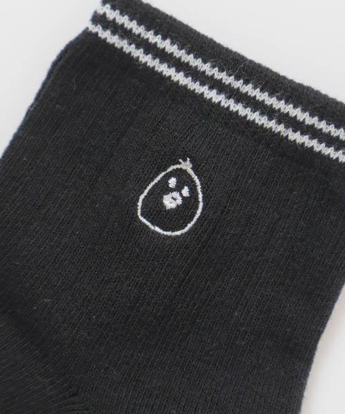 ライン入りワンポイントソックス（ソックス/靴下）｜Honeys