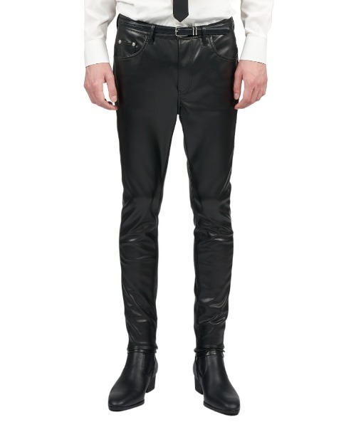 GalaabenD（ガラアーベント）の「ウォッシャブルヴィーガンレザーレギンスパンツ（その他パンツ・メンズ・ブラック・48/44/46）」の5枚目の写真