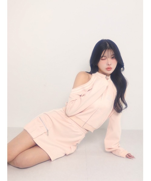 オープンショルダージャージートップス（ジャージ）｜Darich