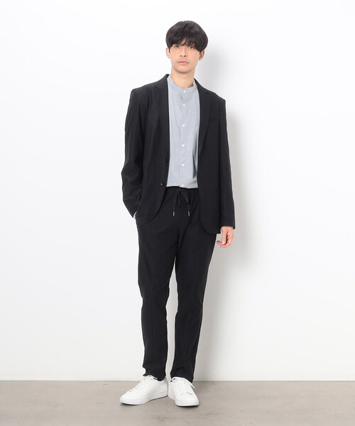 COMME CA ISM（コムサイズム）の「【セットアップ対応】ウォッシャブル ジャージ ジャケット（テーラードジャケット・メンズ・ブラック/カーキ/ネイビー・S/M/L）」の5枚目の写真