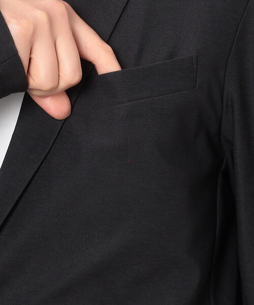 COMME CA ISM（コムサイズム）の「【セットアップ対応】ウォッシャブル ジャージ ジャケット（テーラードジャケット・メンズ・ブラック/カーキ/ネイビー・S/M/L）」の9枚目の写真