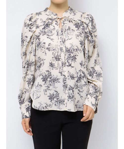 LAGUNAMOON（ラグナムーン）の「タックスリーブシフォンブラウス（シャツ/ブラウス・レディース・ライトグレー/アイボリー/ホワイト・FREE）」の17枚目の写真