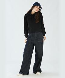 セール　agnes b. コットン ドット フードジャケット パーカー 36 ニューワンポイントロゴフーディー ｜To b. by agnès b