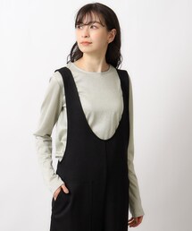 OPAQUE.CLIP | ラメジャージ ラウンドトップス【ストレッチ/洗濯機洗い可】(Tシャツ/カットソー)