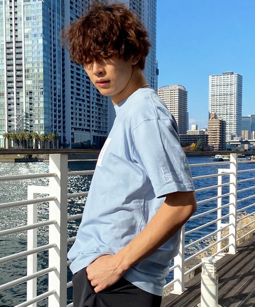 NEW ERA(ニューエラ)の「NEW ERA/ニューエラ 半袖Tシャツ 定番 ブランドロゴ 14121907/14121908/14121909/14121914(Tシャツ/カットソー・メンズ・ホワイト/ストーン/ライトブルー/ブラック・M/L/XL/2XL)」の7枚目の写真