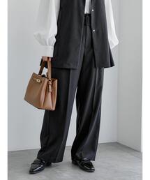 Te chichi | 【セレモニーアイテム】共ベルト付ワイドパンツ（セットアップ可）(その他パンツ)