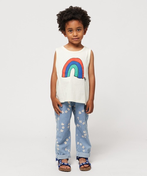 BOBO CHOSES（ボボショーズ）の「Rainbow tank top（タンクトップ・キッズ・オフホワイト・10Y-12Y/8Y-10Y/6-7YEAR/4-5YEAR/2y-3y/12Y-14Y）」の2枚目の写真