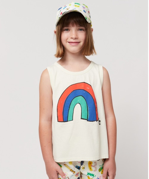BOBO CHOSES（ボボショーズ）の「Rainbow tank top（タンクトップ・キッズ・オフホワイト・10Y-12Y/8Y-10Y/6-7YEAR/4-5YEAR/2y-3y/12Y-14Y）」の5枚目の写真