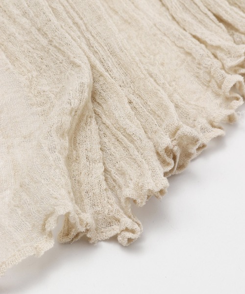 チャイハネ（チャイハネ）の「【チャイハネ】インド綿ナチュラルストール（ストール/ショール・レディース・ブルー系その他/レッド系その他/オレンジ系その他/グレー系その他/ナチュラル・FREE）」の10枚目の写真