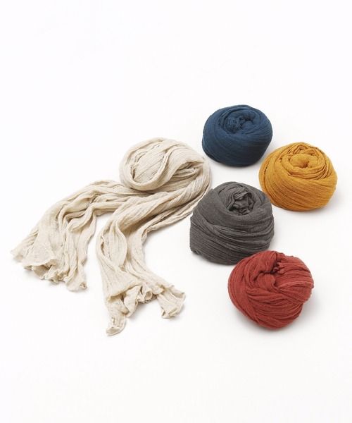 チャイハネ（チャイハネ）の「【チャイハネ】インド綿ナチュラルストール（ストール/ショール・レディース・ブルー系その他/レッド系その他/オレンジ系その他/グレー系その他/ナチュラル・FREE）」の13枚目の写真