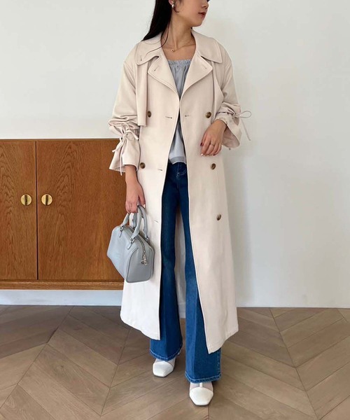 one after another NICE CLAUP（ワンアフターアナザーナイスクラップ）の「バックレースアップ/ストレッチデニムパンツ（デニムパンツ・レディース・サックスブルー/ブラック/ネイビー/ブルー・MEDIUM/SMALL）」の20枚目の写真