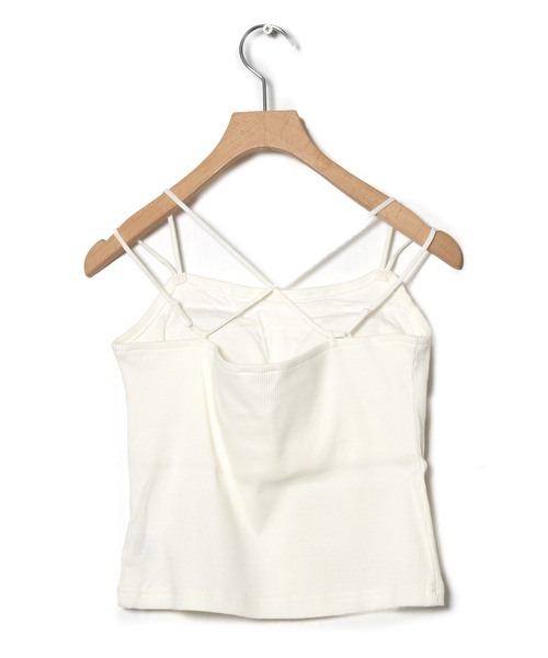 w closet（ダブルクローゼット）の「カップ付きキャミソール（キャミソール・レディース・ブラック/イエロー系その他/ピンク系その他/ブラック×ホワイト/オフホワイト・FREE）」の21枚目の写真