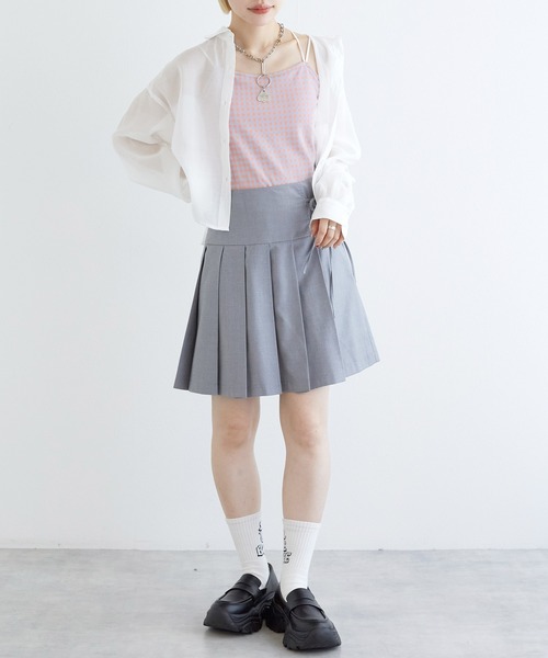 w closet（ダブルクローゼット）の「カップ付きキャミソール（キャミソール・レディース・ブラック/イエロー系その他/ピンク系その他/ブラック×ホワイト/オフホワイト・FREE）」の19枚目の写真