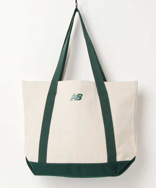 NEW BALANCE（ニューバランス）の「キャンバストート（エコバッグ/サブバッグ・メンズ・ライトブラウン/グリーン・ONE SIZE）」の8枚目の写真