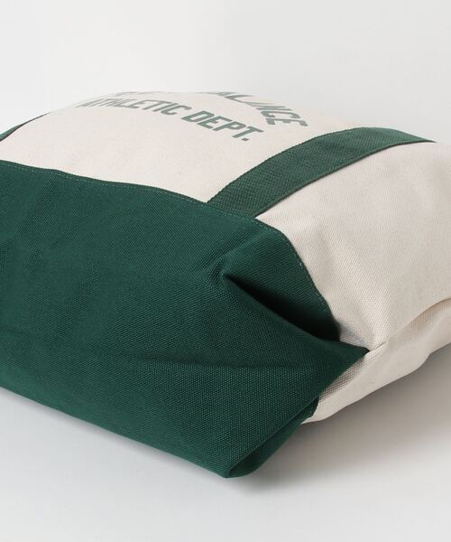 NEW BALANCE（ニューバランス）の「キャンバストート（エコバッグ/サブバッグ・メンズ・ライトブラウン/グリーン・ONE SIZE）」の9枚目の写真