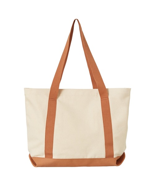 NEW BALANCE（ニューバランス）の「キャンバストート（エコバッグ/サブバッグ・メンズ・ライトブラウン/グリーン・ONE SIZE）」の3枚目の写真