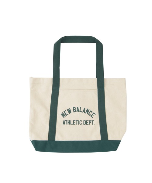 NEW BALANCE（ニューバランス）の「キャンバストート（エコバッグ/サブバッグ・メンズ・ライトブラウン/グリーン・ONE SIZE）」の5枚目の写真