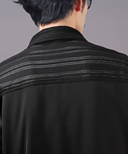 LUXSTYLE(ラグスタイル)の「レースコンビシャツ(シャツ/ブラウス・メンズ・ブラック/ホワイト・M/L)」の18枚目の写真