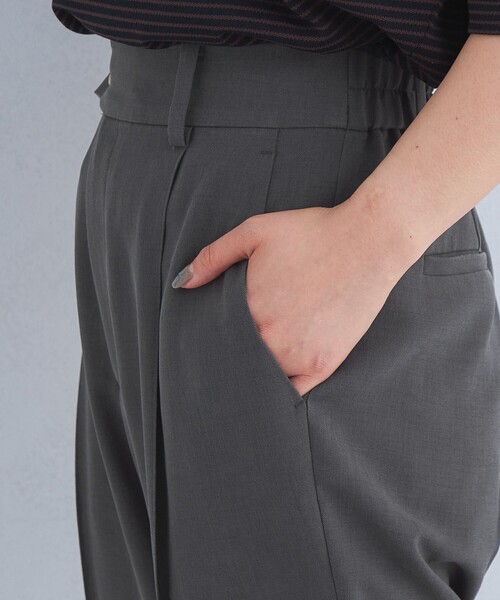 green label relaxing(グリーンレーベルリラクシング)の「エアシカル テーパード パンツ ◇No08◇(スラックス・レディース・ダークグレー・38/36/40)」の17枚目の写真