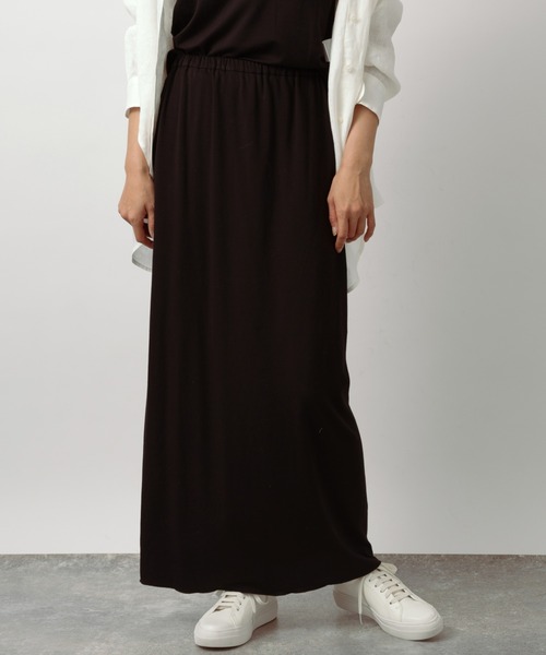 BARNYARDSTORM（バンヤードストーム）の「BARNYARDSTORM / リラックスカットナロースカート（スカート・レディース・ブラック/ベージュ・S/M）」の6枚目の写真