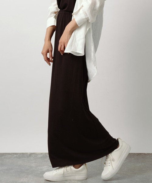 BARNYARDSTORM（バンヤードストーム）の「BARNYARDSTORM / リラックスカットナロースカート（スカート・レディース・ブラック/ベージュ・S/M）」の7枚目の写真