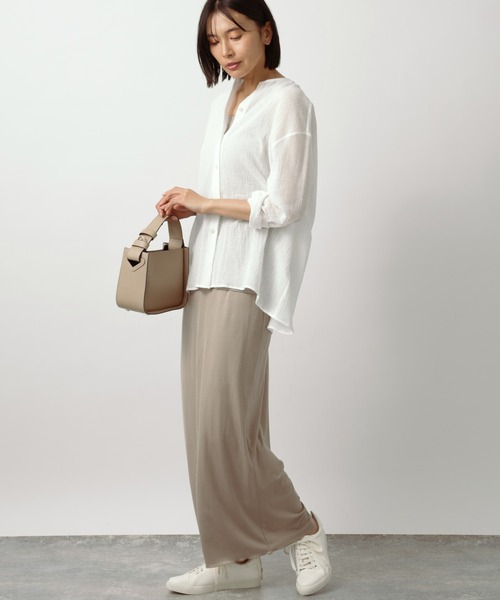 BARNYARDSTORM（バンヤードストーム）の「BARNYARDSTORM / リラックスカットナロースカート（スカート・レディース・ブラック/ベージュ・S/M）」の10枚目の写真