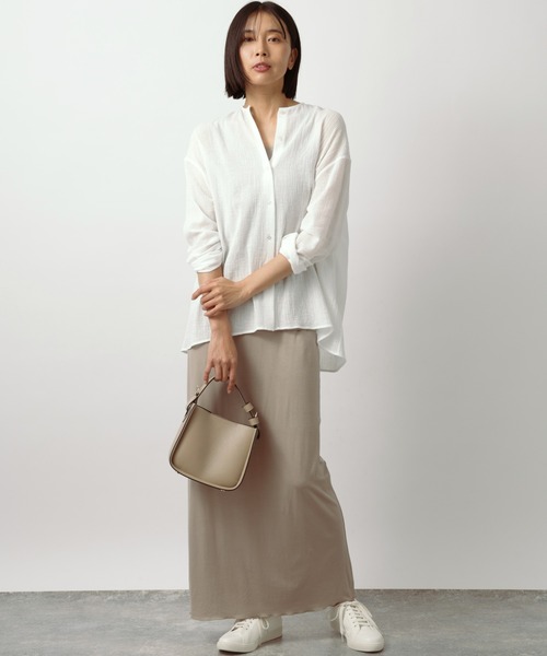 BARNYARDSTORM（バンヤードストーム）の「BARNYARDSTORM / リラックスカットナロースカート（スカート・レディース・ブラック/ベージュ・S/M）」の11枚目の写真