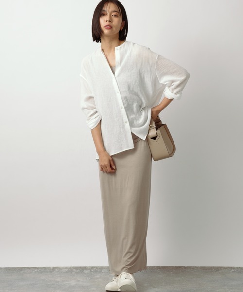 BARNYARDSTORM（バンヤードストーム）の「BARNYARDSTORM / リラックスカットナロースカート（スカート・レディース・ブラック/ベージュ・S/M）」の12枚目の写真