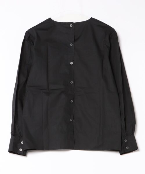 aimoha（アイモハ）の「ノーカラーボリューム袖ブラウス（シャツ/ブラウス・レディース・ブラック/カーキ/ベージュ/ホワイト・MEDIUM/LARGE）」の5枚目の写真