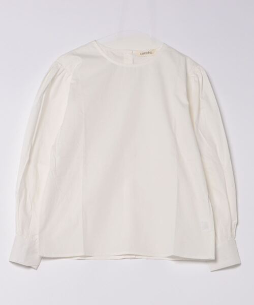 aimoha（アイモハ）の「ノーカラーボリューム袖ブラウス（シャツ/ブラウス・レディース・ブラック/カーキ/ベージュ/ホワイト・MEDIUM/LARGE）」の6枚目の写真