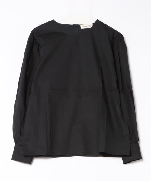 aimoha（アイモハ）の「ノーカラーボリューム袖ブラウス（シャツ/ブラウス・レディース・ブラック/カーキ/ベージュ/ホワイト・MEDIUM/LARGE）」の7枚目の写真