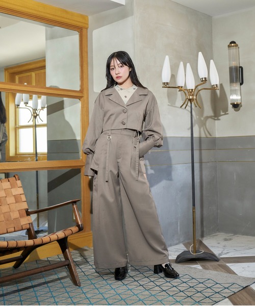 ANDGEEBEE（アンジービー）の「ボリュームスリーブジャケット（その他アウター・レディース・ブラック/アッシュブラウン・FREE）」の5枚目の写真