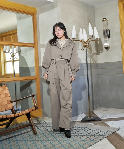 ANDGEEBEE（アンジービー）の「ボリュームスリーブジャケット（その他アウター・レディース・ブラック/アッシュブラウン・FREE）」の6枚目の写真