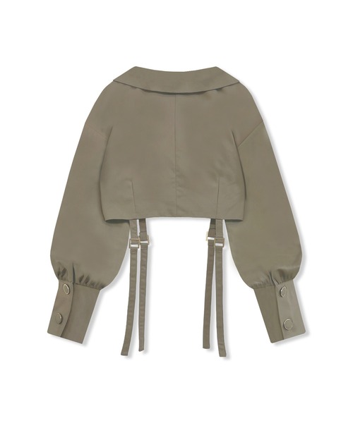 ANDGEEBEE（アンジービー）の「ボリュームスリーブジャケット（その他アウター・レディース・ブラック/アッシュブラウン・FREE）」の9枚目の写真