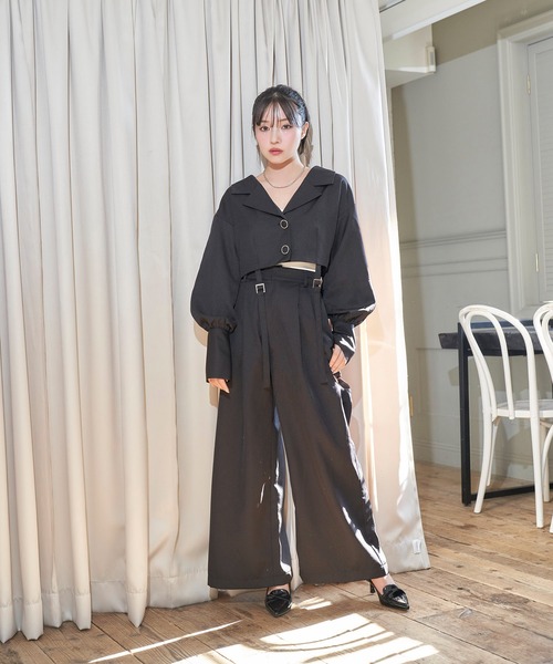 ANDGEEBEE（アンジービー）の「ボリュームスリーブジャケット（その他アウター・レディース・ブラック/アッシュブラウン・FREE）」の13枚目の写真