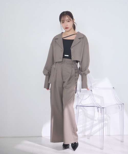 ANDGEEBEE（アンジービー）の「ボリュームスリーブジャケット（その他アウター・レディース・ブラック/アッシュブラウン・FREE）」の18枚目の写真