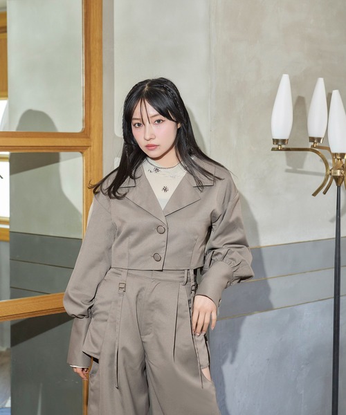 ANDGEEBEE（アンジービー）の「ボリュームスリーブジャケット（その他アウター・レディース・ブラック/アッシュブラウン・FREE）」の21枚目の写真