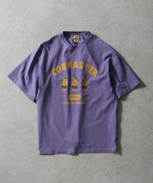 COBMASTER（コブマスター）の「【COBMASTER】 ピグメント サウナベアー 半袖 Tシャツ 【吸水速乾】（Tシャツ/カットソー・メンズ・ナチュラル/パープル/ブラック/ブルー・LARGE/X-LARGE/MEDIUM）」の4枚目の写真