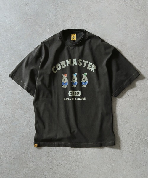 COBMASTER（コブマスター）の「【COBMASTER】 ピグメント サウナベアー 半袖 Tシャツ 【吸水速乾】（Tシャツ/カットソー・メンズ・ナチュラル/パープル/ブラック/ブルー・LARGE/X-LARGE/MEDIUM）」の2枚目の写真