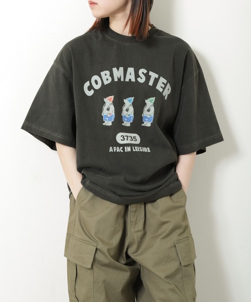 COBMASTER（コブマスター）の「【COBMASTER】 ピグメント サウナベアー 半袖 Tシャツ 【吸水速乾】（Tシャツ/カットソー・メンズ・ナチュラル/パープル/ブラック/ブルー・LARGE/X-LARGE/MEDIUM）」の8枚目の写真