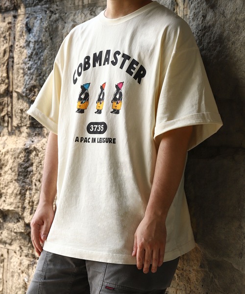 COBMASTER（コブマスター）の「【COBMASTER】 ピグメント サウナベアー 半袖 Tシャツ 【吸水速乾】（Tシャツ/カットソー・メンズ・ナチュラル/パープル/ブラック/ブルー・LARGE/X-LARGE/MEDIUM）」の6枚目の写真